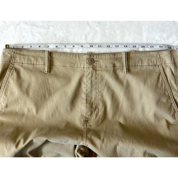 Lands' End Women Cargo Chino Pants Khaki Sz 18 Stretch - Picture 4 of 8